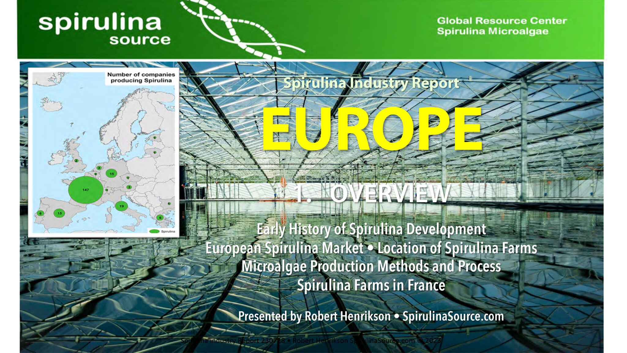 Spirulina Producers Report - Europe